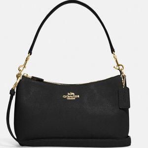 COACH Clara Women’s Shoulder Bag in Black Crossbody AUTHENTIC NWT